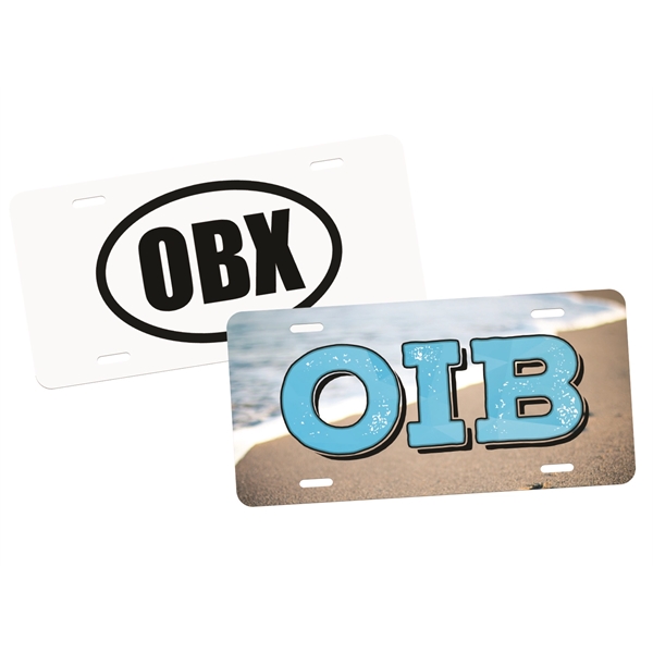 This license plate can be customize full bleed multi-color. 0.25 gauge.... from ASI 65603 Kool Trends