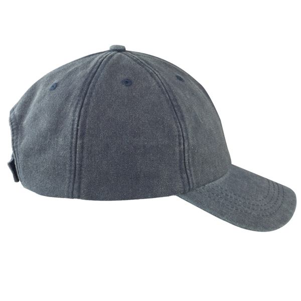 6-panel, washed cotton unstructured with polyester mesh inside and adjustable Velcro... from ASI 39552 BEL Promo