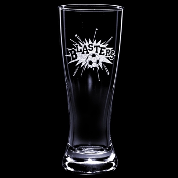 12 oz pilsner barware custom etched product. Available in clear color... from ASI 65603 Kool Trends