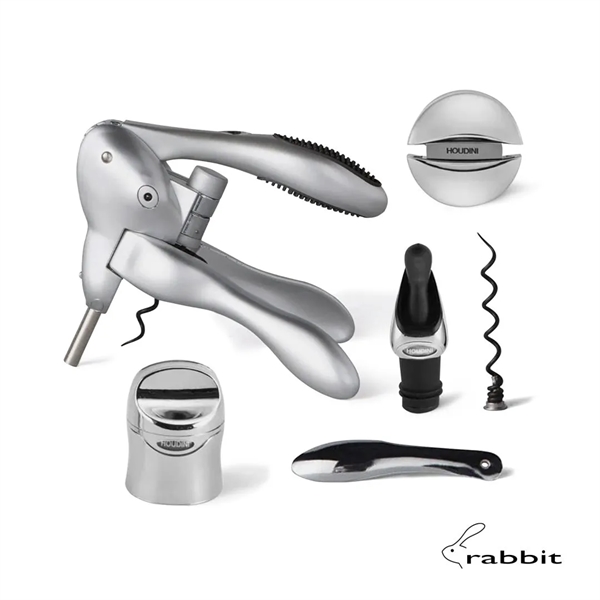 The rabbit® 6-PC Wine Tool Kit includes wax remover, foil cutter,... from ASI 84592 St Regis Group