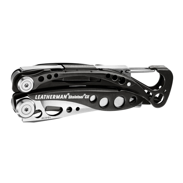 Lightweight multi-tool with tungsten DLC coating, pliers, wire cutters, blade, carabiner... from ASI 46170 Compass Industries Inc
