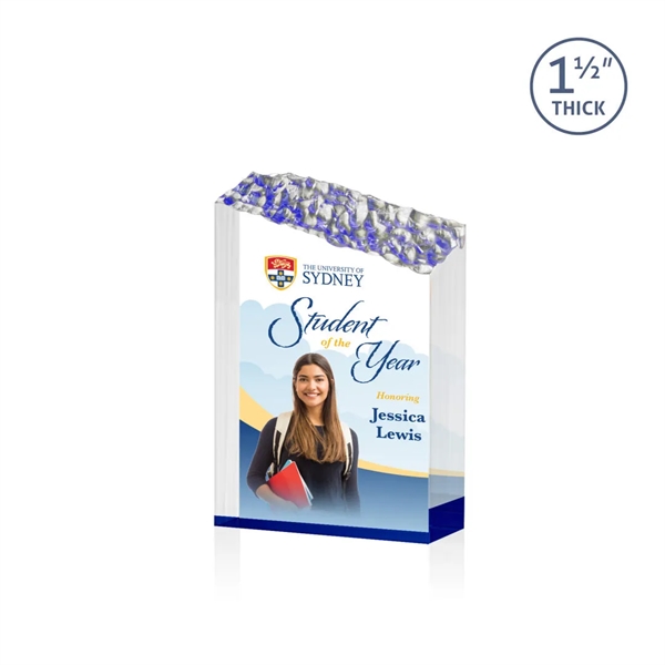 The Warwick VividPrint™ Award features a solid 1.5" thick Acrylic tower... from ASI 84592 St Regis Group / St Regis