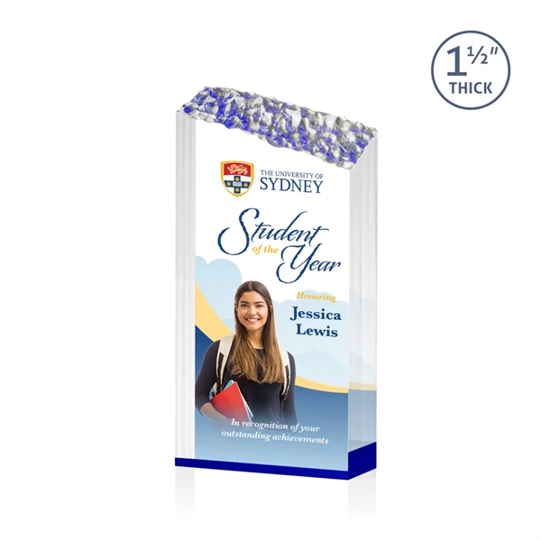 The Warwick VividPrint™ Award features a solid 1.5" thick Acrylic tower... from ASI 84592 St Regis Group / St Regis