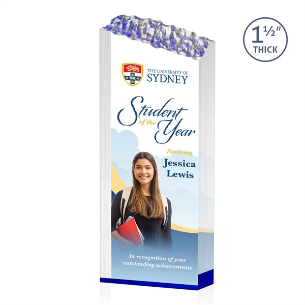 The Warwick VividPrint™ Award features a solid 1.5" thick Acrylic tower... from ASI 84592 St Regis Group / St Regis