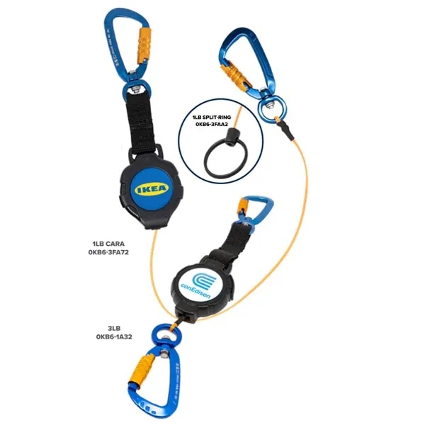 Pro toolmate retractable carabiner tool tether w/ 1 lb. tool drop... from ASI 64635 KEY-BAK Promotional Products