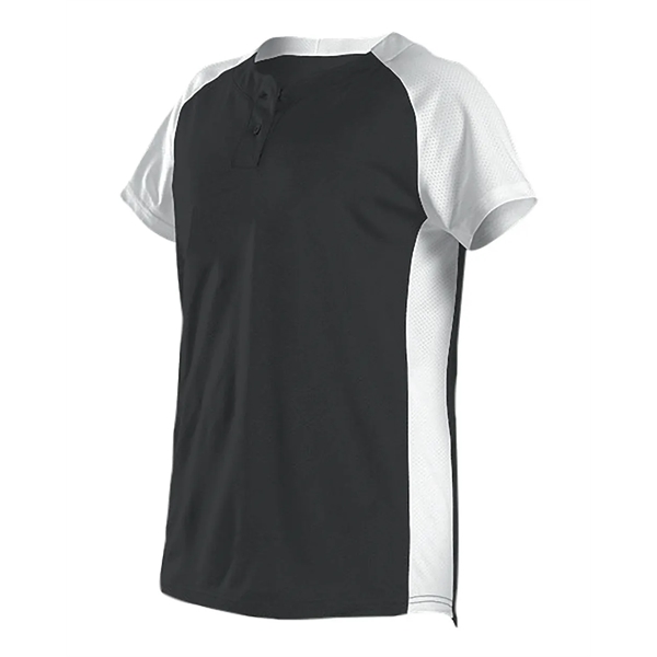 Girls' Two Button Fastpitch Jersey... from ASI 84358 S&S Activewear