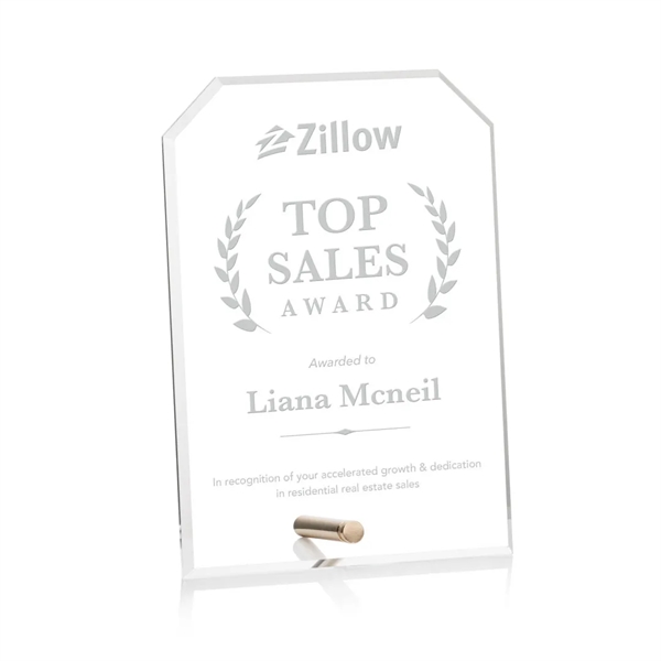 Polaris Clipped Rectangle Award - Gold... from ASI 84592 St Regis Group / St Regis