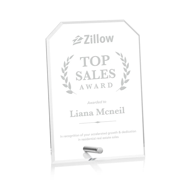 Polaris Clipped Rectangle Award - Silver... from ASI 84592 St Regis Group / St Regis