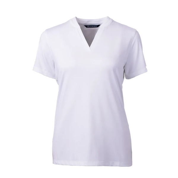 Women's top with short sleeves, matte fabric finish, UPF50+ protection, moisture-wicking... from ASI 47965 Cutter & Buck
