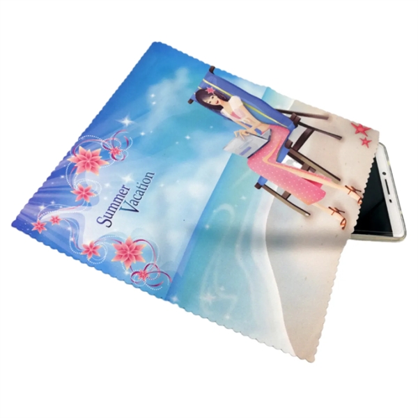 Microfiber multipurpose cleaning cloth+full color digital Printing on 1 location+shipping to... from ASI 37218 Athena Promo (tm)