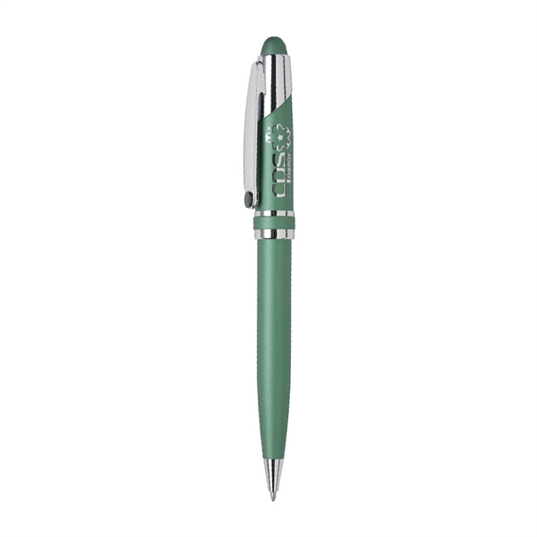 Twist action ballpoint pen with elegant enamel finish, shiny gold trims... from ASI 31517 Admart Products / Admart Line