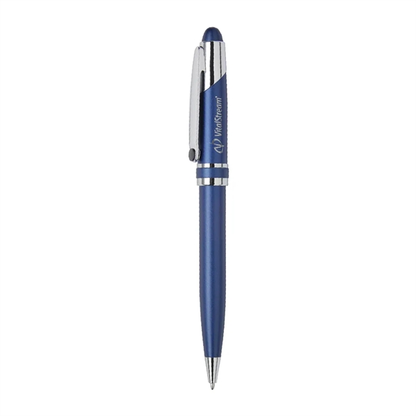 Twist action ballpoint pen with elegant enamel finish, shiny gold trims... from ASI 31517 Admart Products / Admart Line