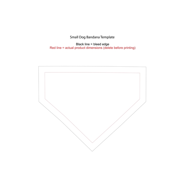 Sublimated Small Pet Bandanna & Scarf. Printed in a union shop.... from ASI 62635 Inno-Vative Solutions Grp LTD