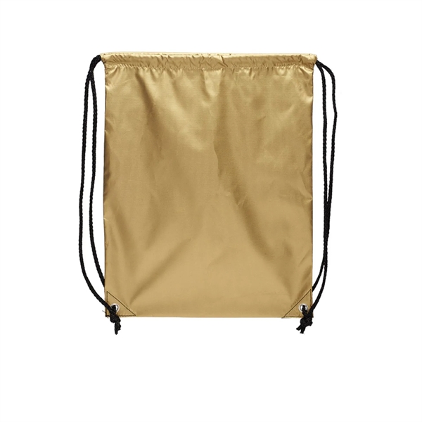 Urban glow metallic drawstring bags plus 1 color silkscreen imprint on... from ASI 37218 Athena Promo (tm)