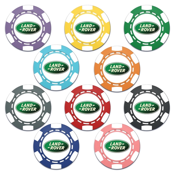 Custom-branded Poker chips in a variety of colors!... from ASI 30226 A J J Enterprises