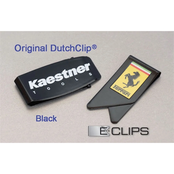 Original DutchClip & E-CLIPS with full color printing Direct On Steel... from ASI 31490 Admatch Corporation / Admatch-Regal