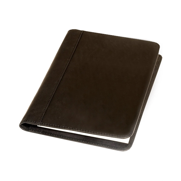 Full grain leather portfolio with interior pocket, pen loop and 8.5"... from ASI 79530 Prime Line