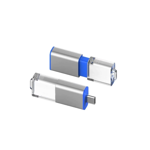 Slide Type-C LED OTG USB flash drive plus free 1 color... from ASI 37218 Athena Promo (tm)