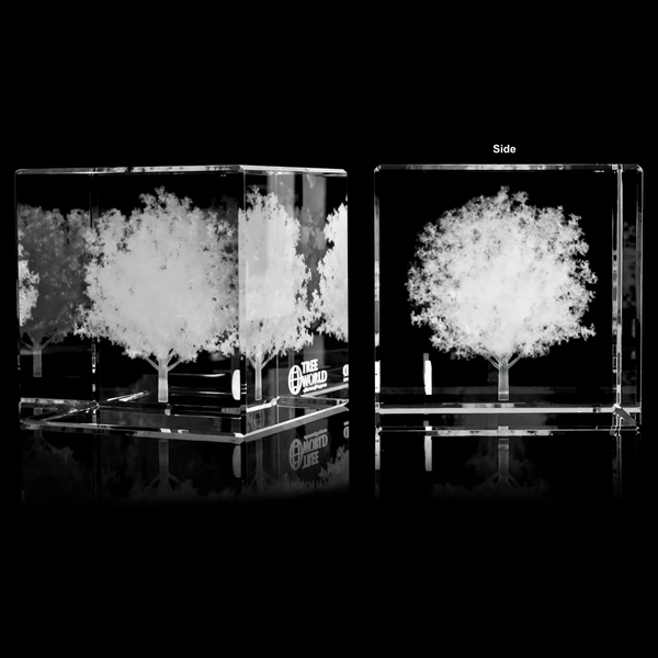 3" x 3" x 3" 3D cube award made of crystal... from ASI 93986 Visions/Awardcraft / Visions Awards