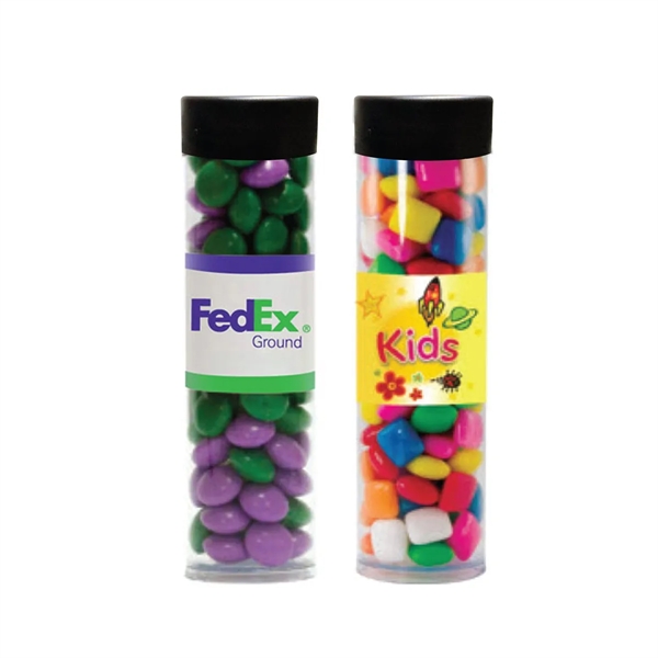 4.75" x 1.5" plastic tube filled with gourmet treats.... from ASI 61125 Hit Promotional Products