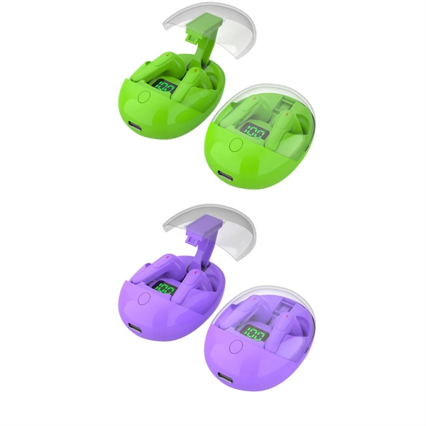 TWS wireless bluetooth earbuds + 1c1p silkscreen imprint plus + free... from ASI 37218 Athena Promo (tm)