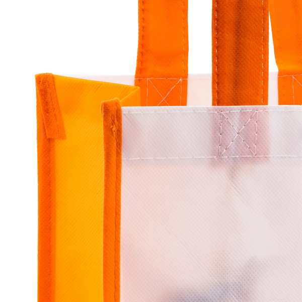 110GSM non-woven polypropylene glossy laminated designer tote bag with plastic snap... from ASI 57800 Gordon Sinclair / Gordon Sinclair®