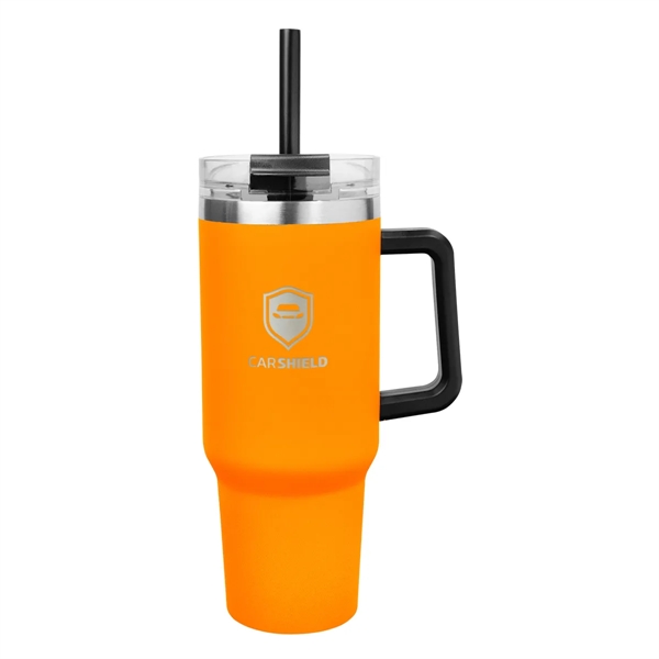 40 oz. stainless steel tumbler with double wall vacuum insulated construction,... from ASI 61125 Hit Promotional Products
