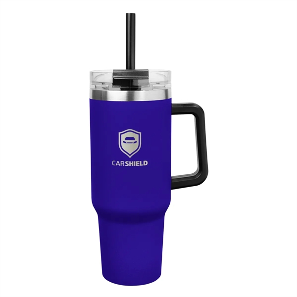 40 oz. stainless steel tumbler with double wall vacuum insulated construction,... from ASI 61125 Hit Promotional Products