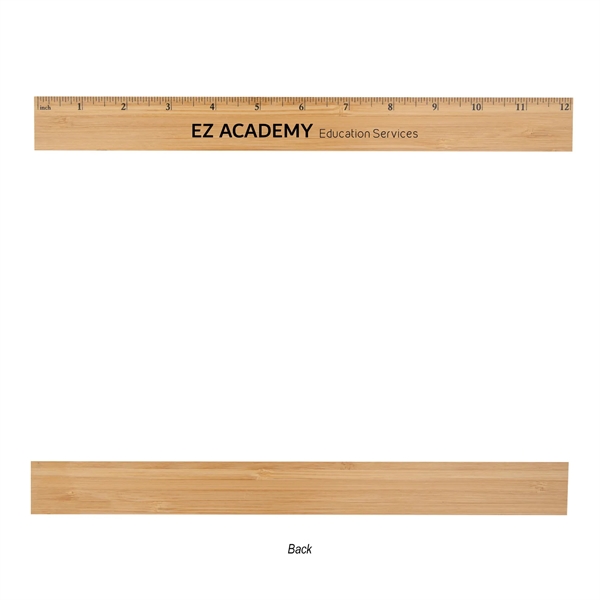 Customizable 12" ruler made of bamboo.... from ASI 61125 Hit Promotional Products / Hit®
