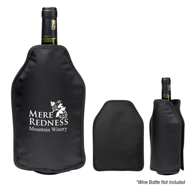 Wine bottle cooler made of nylon with gel insulation.... from ASI 61125 Hit Promotional Products / Hit®