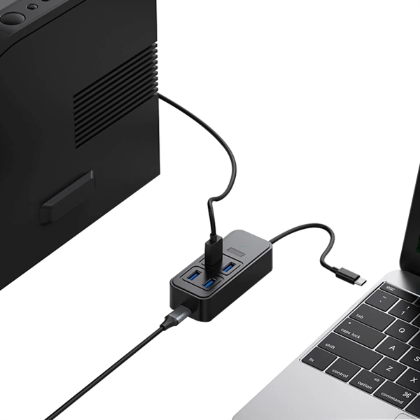 5 in 1 Type-C USB 3.0 hub plus 1 color silkscreen... from ASI 37218 Athena Promo (tm)