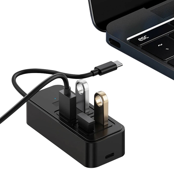 5 in 1 Type-C USB 3.0 hub plus 1 color silkscreen... from ASI 37218 Athena Promo (tm)