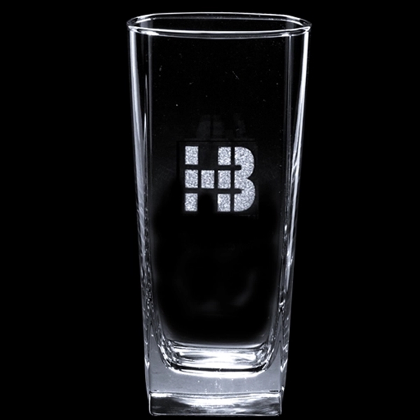 16 oz square highball barware custom etched product. Available in clear... from ASI 65603 Kool Trends