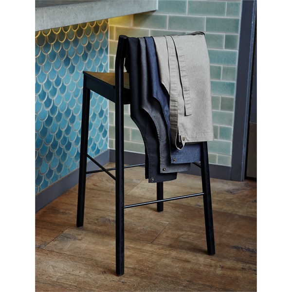 Bib style apron with a large pencil/thermometer pocket and optional fabric... from ASI 36558 Aprons, Etc.