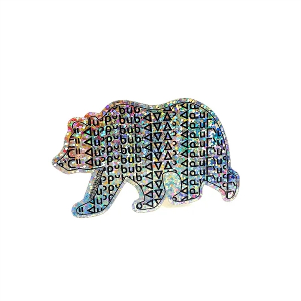 Custom Size, Shape and Print Glitter Stickers... from ASI 92531 Unique Custom Products / UCP