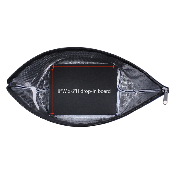 14" x 9" x 6" non-woven polypropylene cooler tote with foil... from ASI 37980 Bagworld