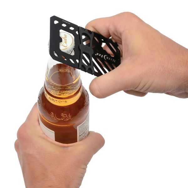 Stainless steel multi-tool that acts as a wallet as well as... from ASI 46170 Compass Industries Inc