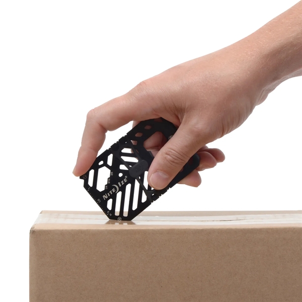 Stainless steel multi-tool that acts as a wallet as well as... from ASI 46170 Compass Industries Inc