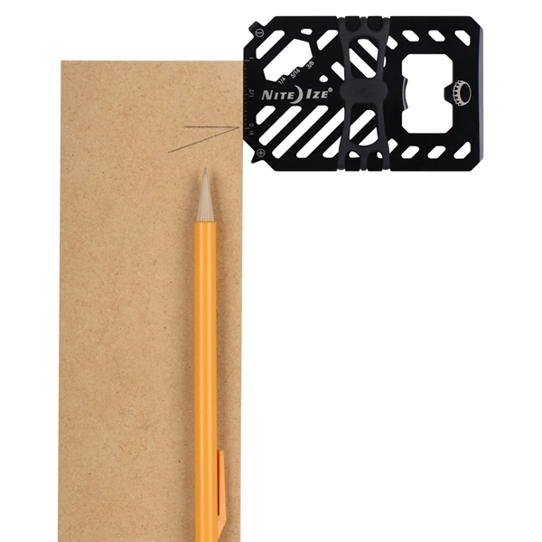 Stainless steel multi-tool that acts as a wallet as well as... from ASI 46170 Compass Industries Inc