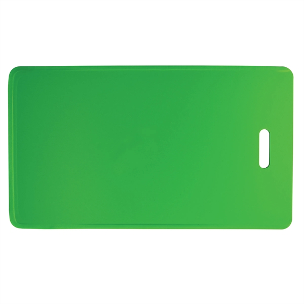 Custom printed, brightly colored luggage tag holders made from semi-rigid vinyl... from ASI 79898 Promovision / PROMOVISION