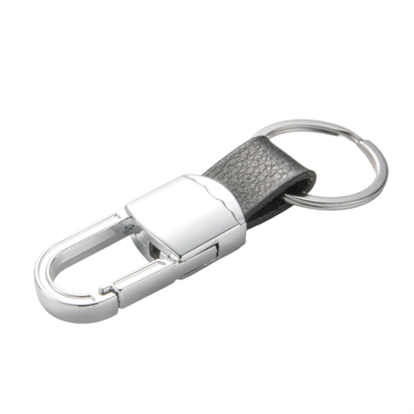 Metal hook keychain plus laser engraving on 1 location... from ASI 37218 Athena Promo (tm)