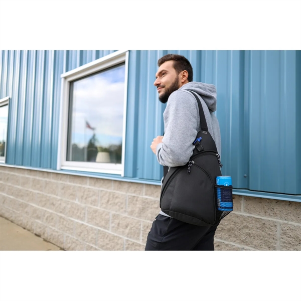 Sling bag made of 600 denier polyester with two zippered compartments,... from ASI 56070 Gemline / Gemline®