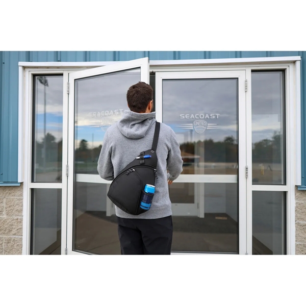 Sling bag made of 600 denier polyester with two zippered compartments,... from ASI 56070 Gemline / Gemline®