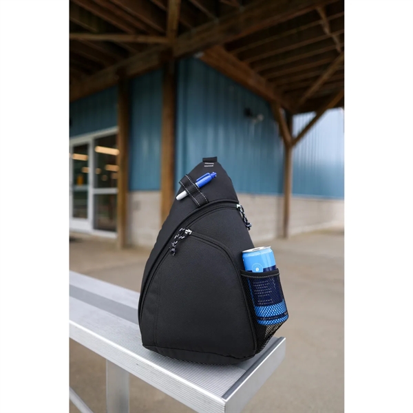 Sling bag made of 600 denier polyester with two zippered compartments,... from ASI 56070 Gemline / Gemline®