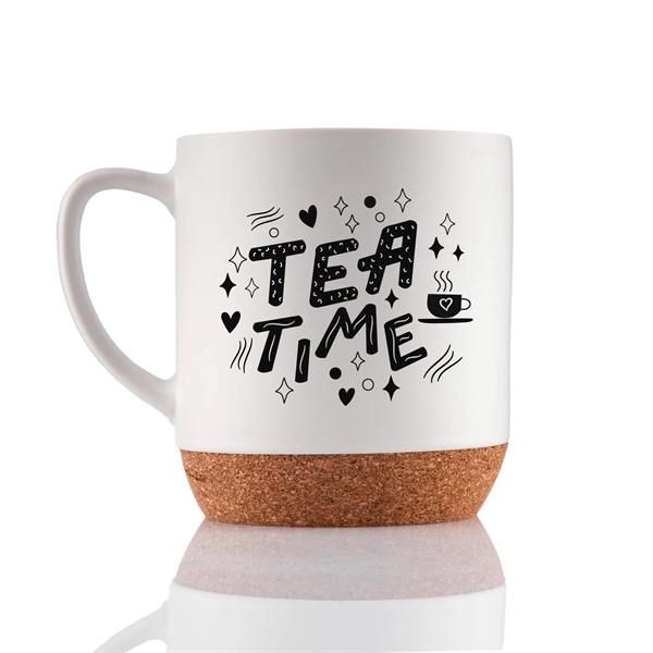 Corky matt glazed 14 ounce ceramic handled mug with cork bottom.... from ASI 57800 Gordon Sinclair / Gordon Sinclair®