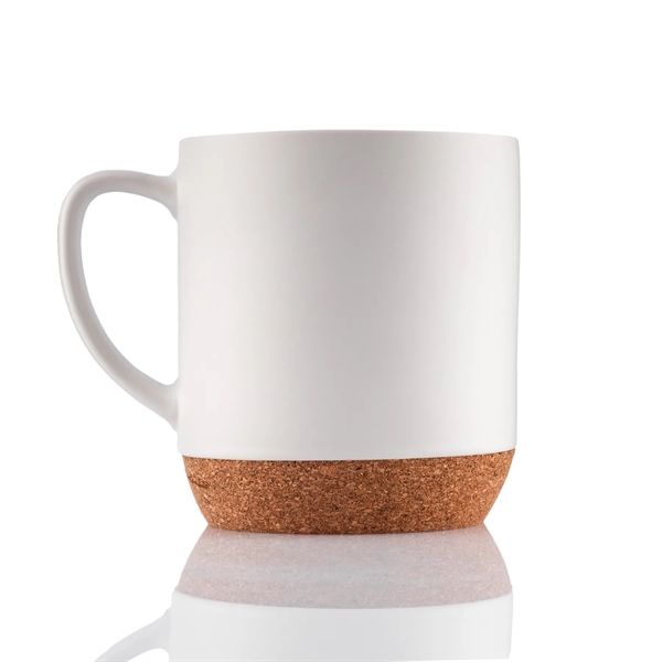 Corky matt glazed 14 ounce ceramic handled mug with cork bottom.... from ASI 57800 Gordon Sinclair / Gordon Sinclair®