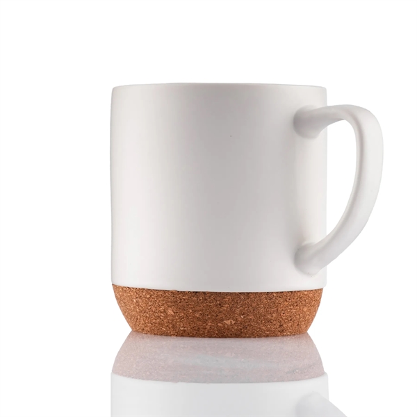 Corky matt glazed 14 ounce ceramic handled mug with cork bottom.... from ASI 57800 Gordon Sinclair / Gordon Sinclair®