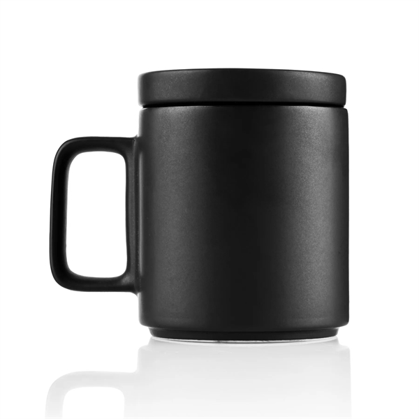 12 ounce ceramic mug with screw-on saucer/lid, handle and stackable design.... from ASI 57800 Gordon Sinclair / Gordon Sinclair®