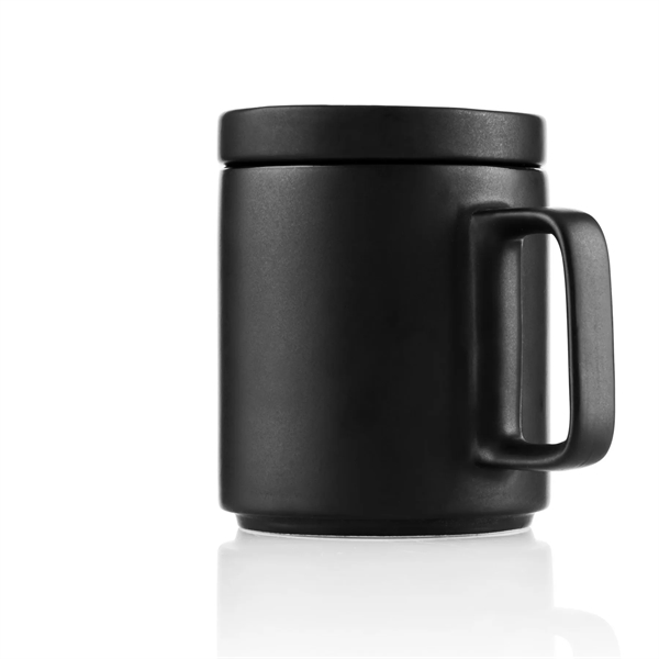 12 ounce ceramic mug with screw-on saucer/lid, handle and stackable design.... from ASI 57800 Gordon Sinclair / Gordon Sinclair®