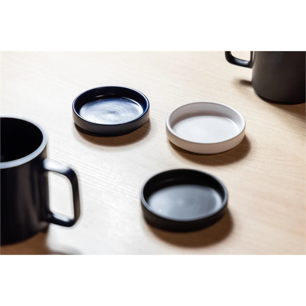 12 ounce ceramic mug with screw-on saucer/lid, handle and stackable design.... from ASI 57800 Gordon Sinclair / Gordon Sinclair®